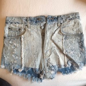 high rise shorts (Carmar Denim)